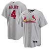Yadier Molina 4 St. Louis Cardinals Road Men Jersey - Gray - Robokeg