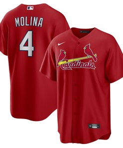 Yadier Molina St. Louis Cardinals Alternate Replica Player Name Jersey - Red Mlb - Robokeg