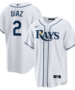 Yandy Díaz 2 Tampa Bay Rays Home Team Men Jersey - White - Robokeg