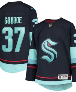 Yanni Gourde Seattle Kraken Home Premier Player Jersey - Deep Sea Blue Nhl - Robokeg