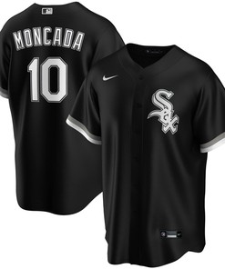 Yoan Moncada Chicago White Sox Alternate Replica Player Jersey - Black Mlb - Robokeg