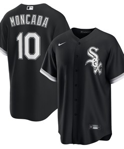 Yoan Moncada Chicago White Sox Alternate Replica Player Name Jersey - Black Mlb - Robokeg