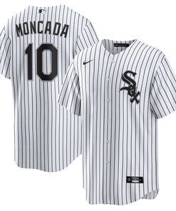 Yoan Moncada Chicago White Sox Home Replica Player Name Jersey White Mlb Ver 1 - Robokeg