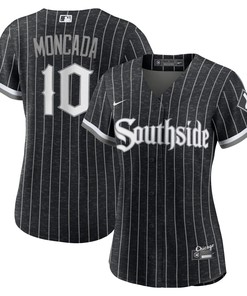Yoan Moncada Chicago White Sox Womens 2021 City Connect Replica Player Jersey - Black Mlb Ver 1 - Robokeg