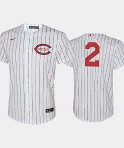 Youth 2022-23 Field of Dreams 2 Jose Barrero Cincinnati Reds White Jersey - Robokeg