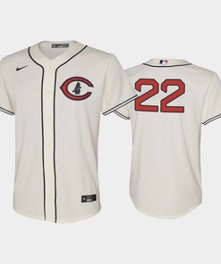 Youth 2022-23 Field of Dreams 22 Jason Heyward Chicago Cubs Cream Jersey - Robokeg