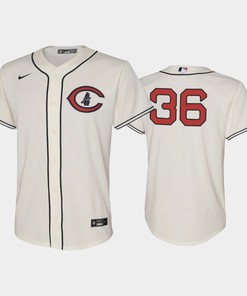Youth 2022-23 Field of Dreams 36 Alfonso Rivas Chicago Cubs Cream Jersey - Robokeg