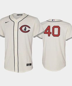 Youth 2022-23 Field of Dreams 40 Willson Contreras Chicago Cubs Cream Jersey - Robokeg