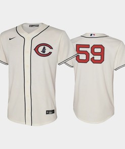 Youth 2022-23 Field of Dreams 59 Michael Rucker Chicago Cubs Cream Jersey - Robokeg