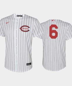 Youth 2022-23 Field of Dreams 6 Jonathan India Cincinnati Reds White Jersey - Robokeg