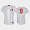 Youth 2022-23 Field of Dreams 9 Mike Moustakas Cincinnati Reds White Jersey - Robokeg