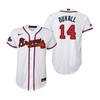 Youth Adam Duvall 14 Jersey, Atlanta Braves White 2022-23 Gold Program Jersey - Robokeg
