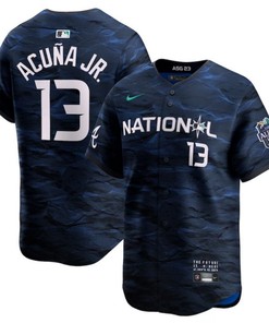 Youth Atlanta Braves #13 Ronald Acuna Jr Royal 2023 All Star Stitched Baseball Jersey - Robokeg