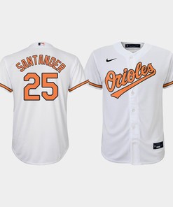 Youth Baltimore Orioles Anthony Santander 25 White Home Jersey - Robokeg