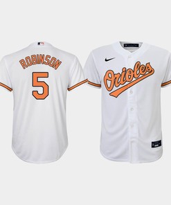 Youth Baltimore Orioles Brooks Robinson 5 White Home Jersey - Robokeg