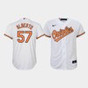 Youth Baltimore Orioles Hanser Alberto 57 White Home Jersey MLB Jersey - Robokeg