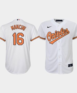 Youth Baltimore Orioles Trey Mancini 16 White Home Jersey - Robokeg