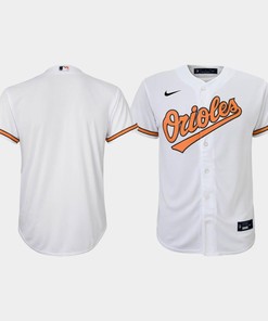 Youth Baltimore Orioles White Home Jersey - Robokeg
