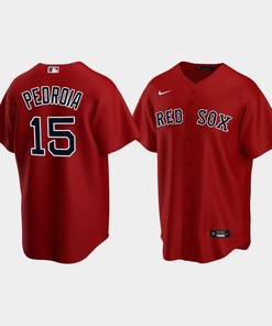 Youth Boston Red Sox 15 Dustin Pedroia Alternate Red Jersey - Robokeg