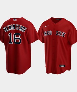 Youth Boston Red Sox 16 Andrew Benintendi Alternate Red Jersey - Robokeg