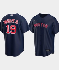 Youth Boston Red Sox 19 Jackie Bradley Jr. Alternate Navy Jersey - Robokeg