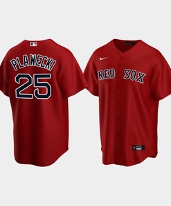 Youth Boston Red Sox 25 Kevin Plawecki Alternate Red Jersey - Robokeg