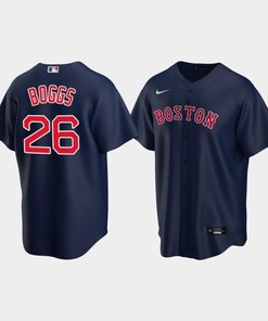 Youth Boston Red Sox 26 Wade Boggs Alternate Navy Jersey - Robokeg