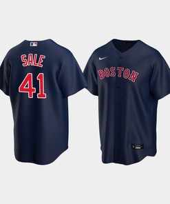 Youth Boston Red Sox 41 Chris Sale Alternate Navy Jersey - Robokeg