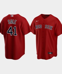 Youth Boston Red Sox 41 Chris Sale Alternate Red Jersey - Robokeg