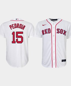 Youth Boston Red Sox Dustin Pedroia 15 White Home Jersey - Robokeg