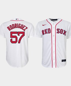 Youth Boston Red Sox Eduardo Rodriguez 57 White Home Jersey - Robokeg