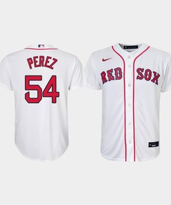Youth Boston Red Sox Martin Perez 54 White Home Jersey - Robokeg