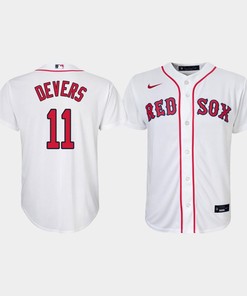 Youth Boston Red Sox Rafael Devers 11 White Home Jersey - Robokeg