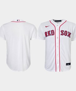 Youth Boston Red Sox White Home Jersey - Robokeg