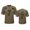 Youth Carolina Panthers Kyle Allen Camo 2019 Salute To Service Game Jersey - Robokeg