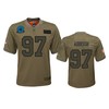 Youth Carolina Panthers Mario Addison Camo 2019 Salute To Service Game Jersey - Robokeg