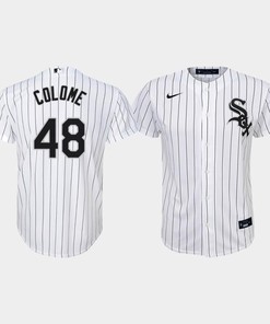 Youth Chicago White Sox Alex Colome 48 White Home Jersey - Robokeg