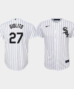 Youth Chicago White Sox Lucas Giolito 27 White Home Jersey - Robokeg