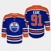 Youth Edmonton Oilers Evander Kane 91 Home Player 2022-23 Jersey Royal - Robokeg