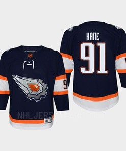 Youth Edmonton Oilers Evander Kane 91 Special Edition 2.0 Retro Jersey Navy - Robokeg