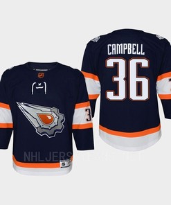 Youth Edmonton Oilers Jack Campbell 36 Special Edition 2.0 Retro Jersey Navy - Robokeg