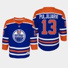 Youth Edmonton Oilers Jesse Puljujarvi 13 Home Player 2022-23 Jersey Royal - Robokeg