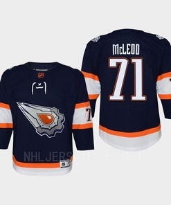 Youth Edmonton Oilers Ryan McLeod 71 Special Edition 2.0 Retro Jersey Navy - Robokeg