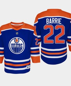 Youth Edmonton Oilers Tyson Barrie 22 Home Player 2022-23 Jersey Royal - Robokeg