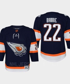 Youth Edmonton Oilers Tyson Barrie 22 Special Edition 2.0 Retro Jersey Navy - Robokeg
