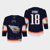Youth Edmonton Oilers Zach Hyman 18 Special Edition 2.0 Retro Jersey Navy - Robokeg