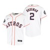 Youth Houston Astros Alex Bregman 2 White 2022-23 World Series Jersey - Robokeg