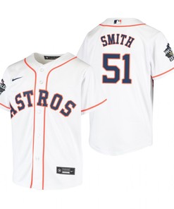 Youth Houston Astros Will Smith 51 White 2022-23 World Series Jersey - Robokeg