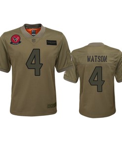 Youth Houston Texans Deshaun Watson Camo 2019 Salute To Service Game Jersey - Robokeg