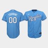 Youth Kansas City Royals Custom 00 Light Blue Alternate Jersey - Robokeg